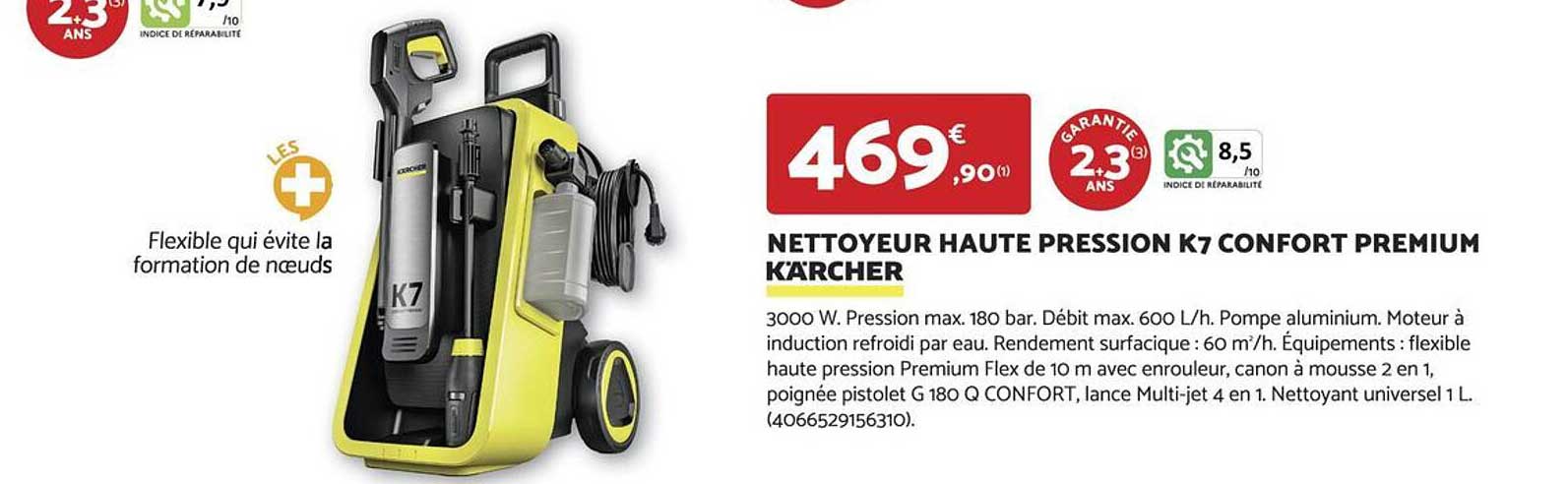 NETTOYEUR HAUTE PRESSION K7 CONFORT PREMIUM KÄRCHER