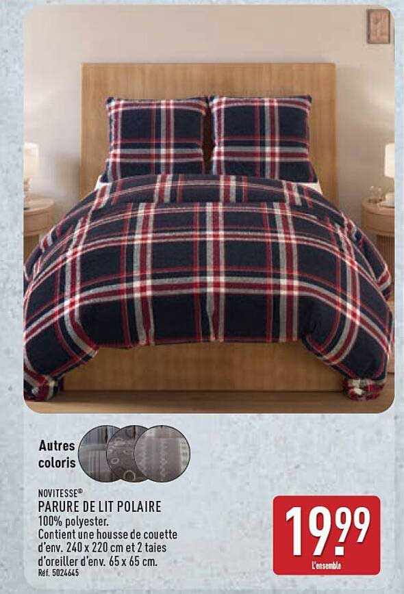 NOVITESSE® PARURE DE LIT POLAIRE