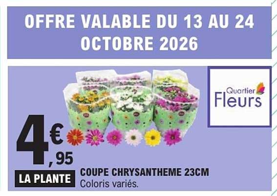 OFFRE VALABLE DU 13 AU 24 OCTOBRE 2026