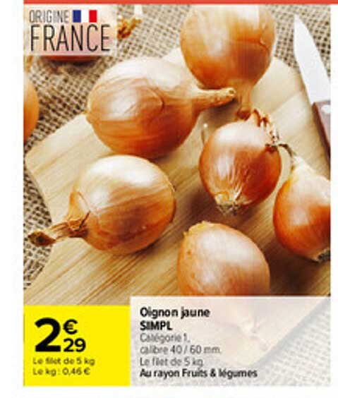 Oignon jaune SIMPL