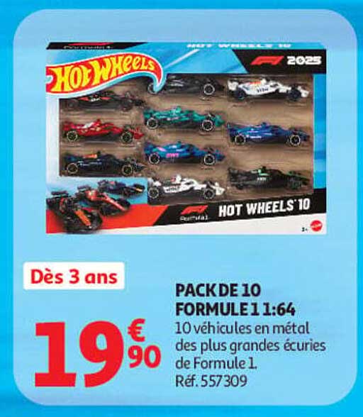 PACK DE 10 FORMULE 1 1:64