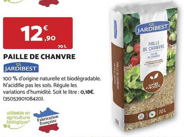 PAILLE DE CHANVRE JARDIBEST