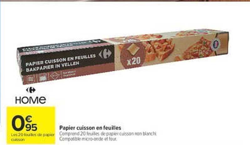 Papier cuisson en feuilles