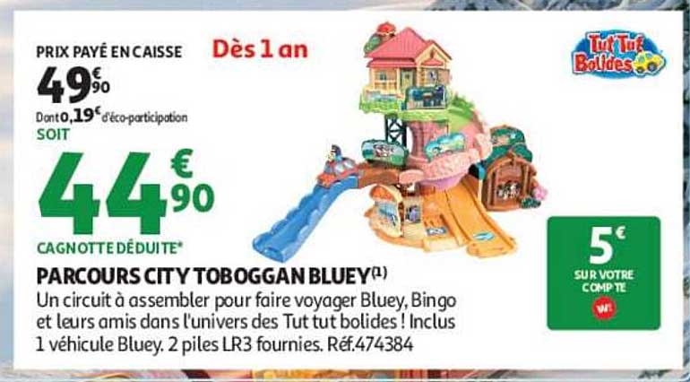 PARCOURS CITY TOBOGGAN BLUEY