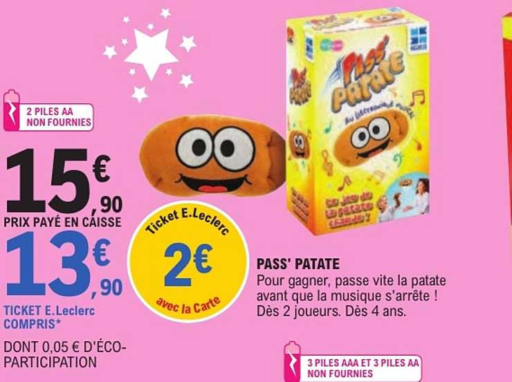 PASS' PATATE