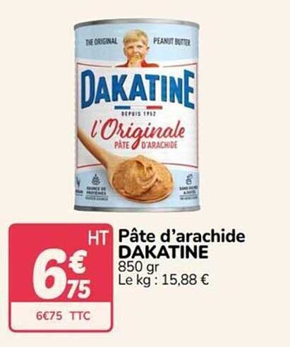 Pâte d’arachide DAKATINE 850 gr