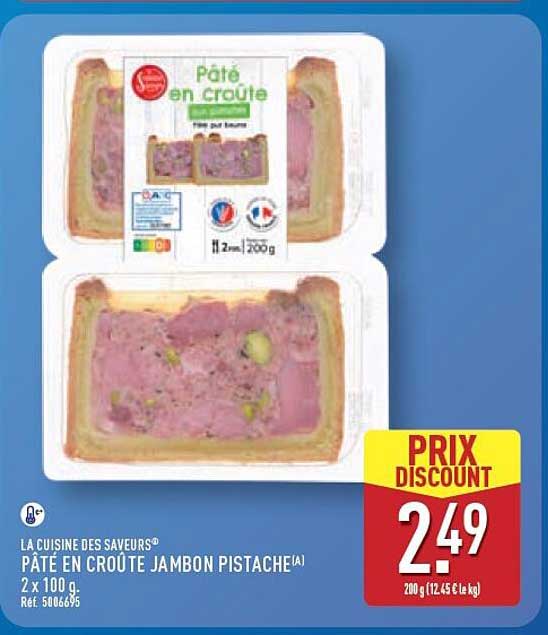PÂTÉ EN CROÛTE JAMBON PISTACHE(A)