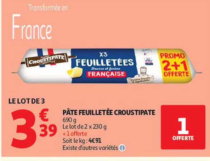 PÂTE FEUILLETÉE CROUPTIPATE