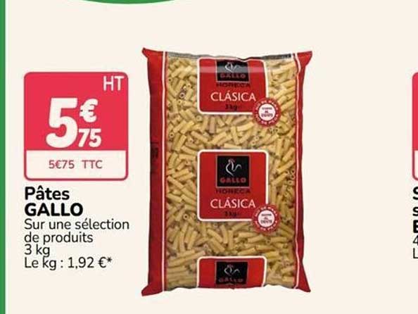 Pâtes GALLO Sur une sélection de produits 3 kg