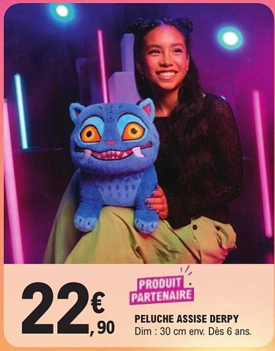 PELUCHE ASSISE DERPY