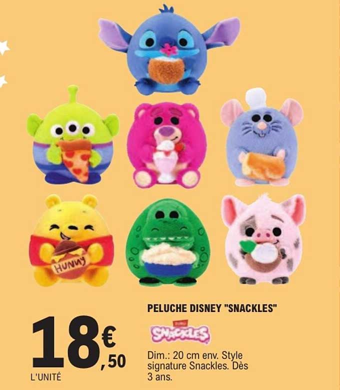 PELUCHE DISNEY "SNACKLES"