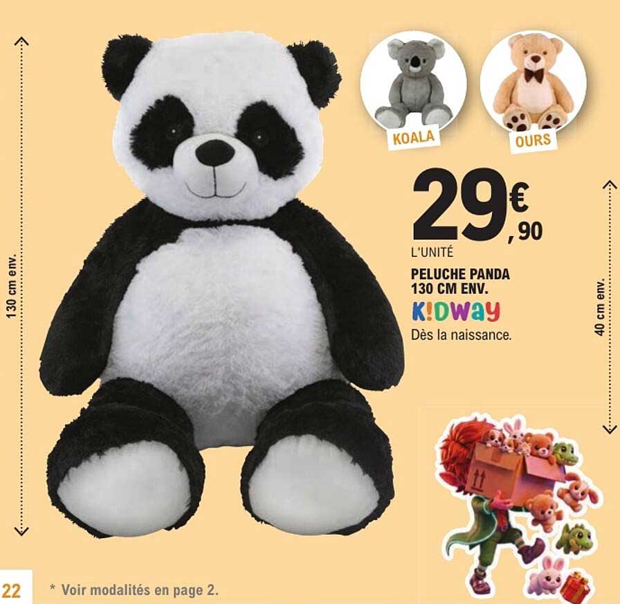PELUCHE PANDA 130 CM ENV.