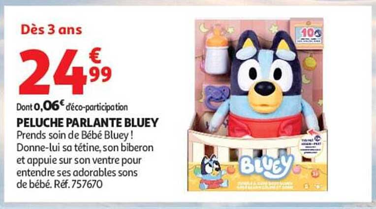 PELUCHE PARLANTE BLUEY