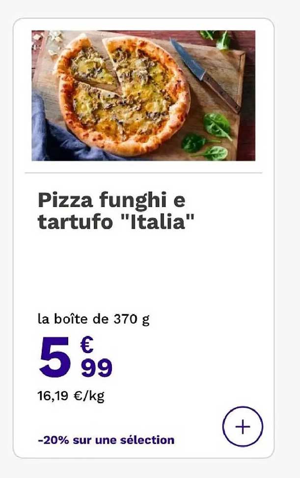 Pizza funghi e tartufo "Italia"