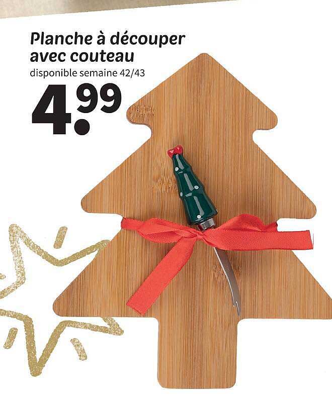 Planche à découper avec couteau