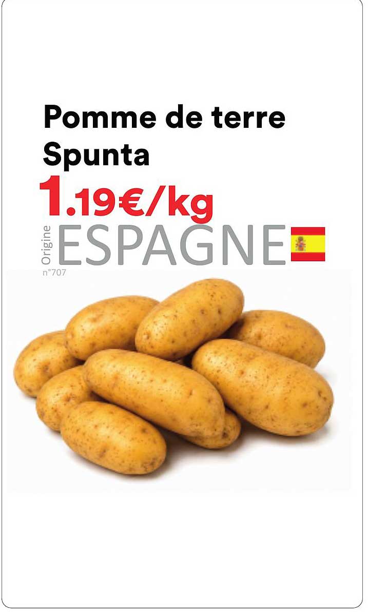 Pomme de terre Spunta