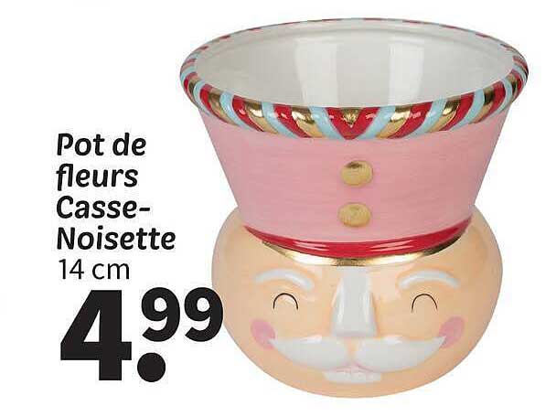 Pot de fleurs Casse-Noisette 14 cm
