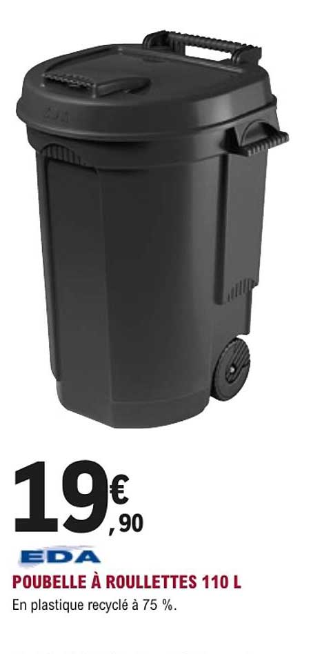 POUBELLE À ROULETTES 110 L