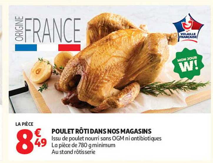 POULET RÔTI DANS NOS MAGASINS