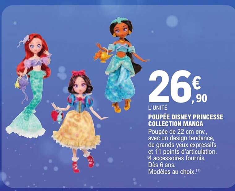 POUPÉE DISNEY PRINCESSE COLLECTION MANGA