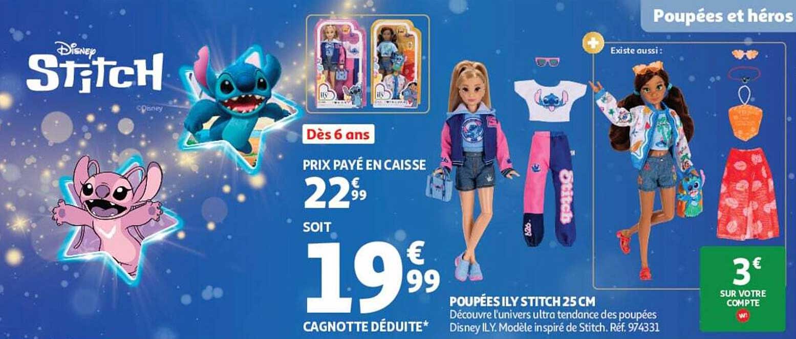 POUPÉES ILY STITCH 25 CM