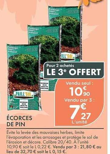 Pour 2 achetés LE 3e OFFERT