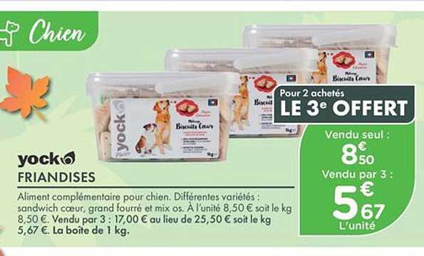 Pour 2 achetés LE 3e OFFERT