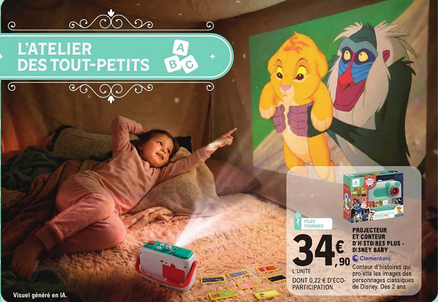 PROJECTEUR ET CONTEUR D'HISTOIRES PLUS - DISNEY BABY