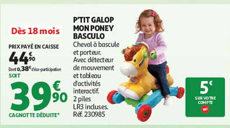 P'TIT GALOP MON PONEY BASCULO
