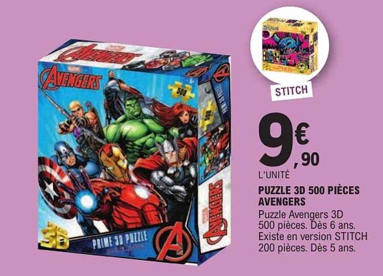 PUZZLE 3D 500 PIÈCES AVENGERS