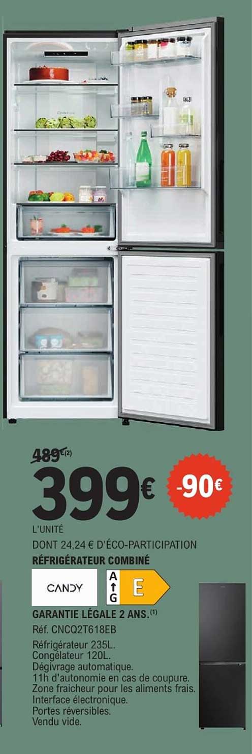 RÉFRIGÉRATEUR COMBINÉ