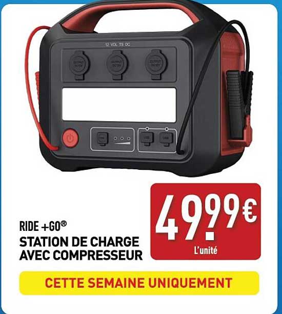 RIDE +GO® STATION DE CHARGE AVEC COMPRESSEUR