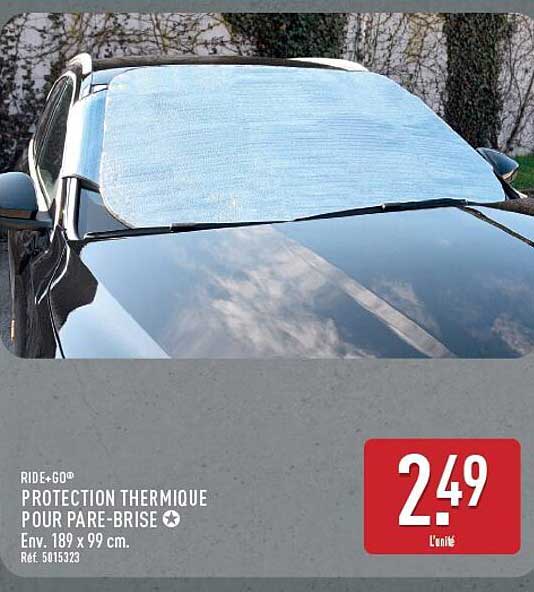 RIDE+GO® PROTECTION THERMIQUE POUR PARE-BRISE