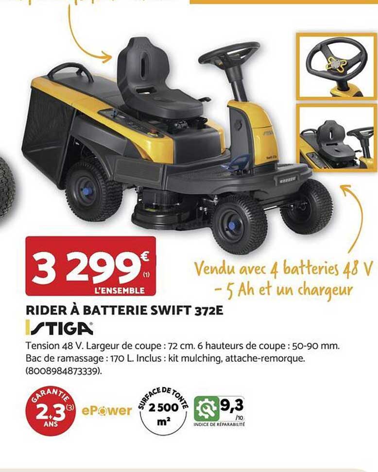 RIDER À BATTERIE SWIFT 372E