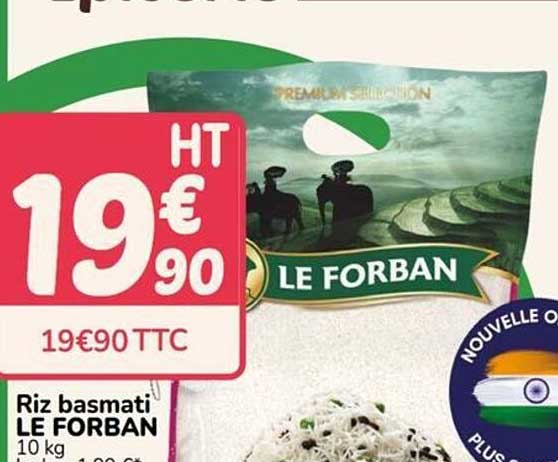 Riz basmati LE FORBAN 10 kg