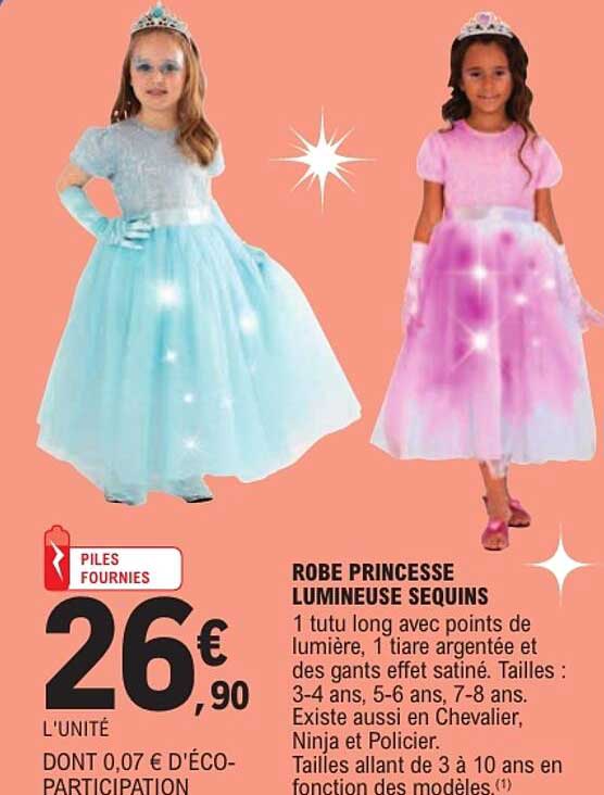 ROBE PRINCESSE LUMINEUSE SEQUINS