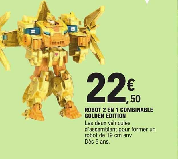 ROBOT 2 EN 1 COMBINABLE GOLDEN EDITION