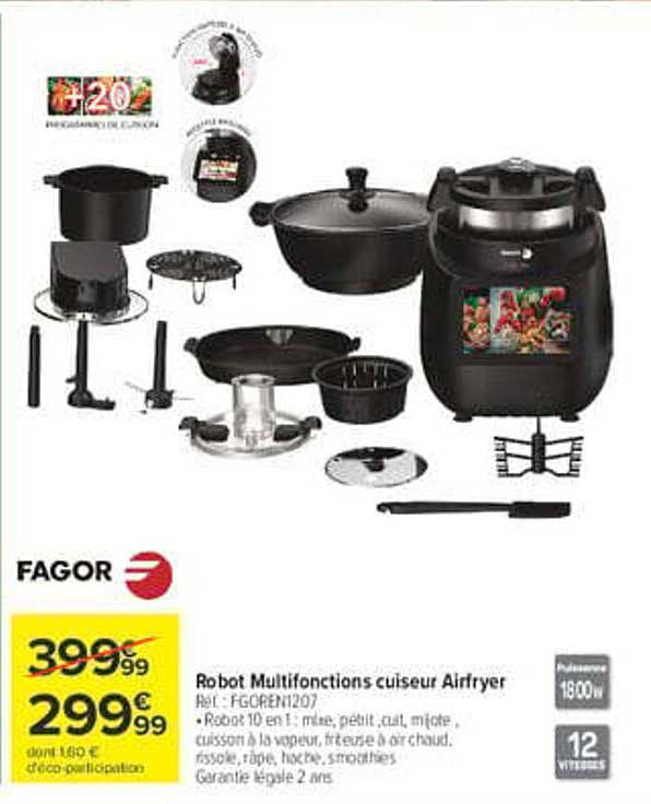 Robot Multifonctions cuiseur Airfryer