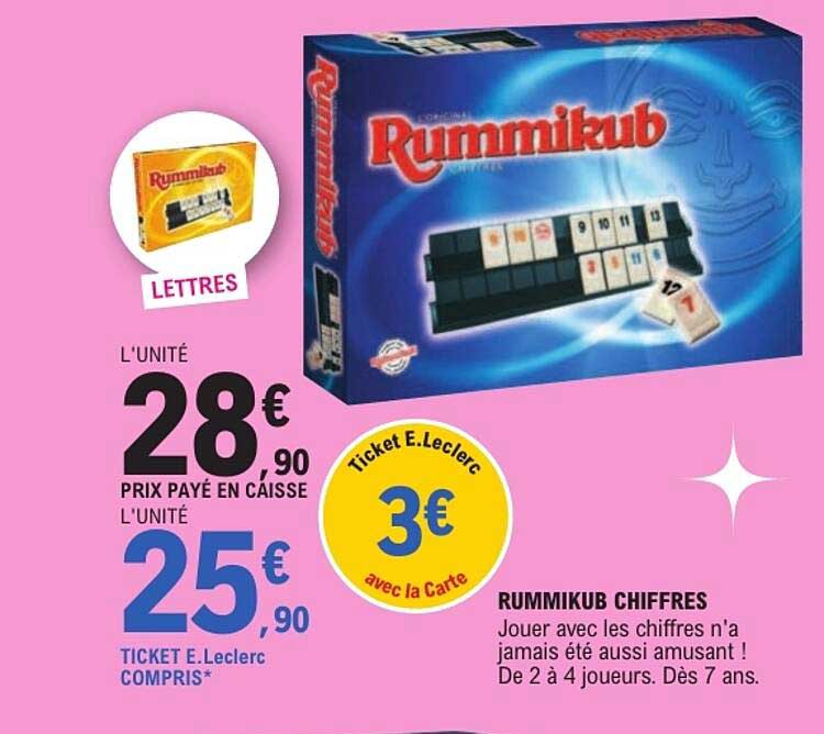 RUMMIKUB CHIFFRES
