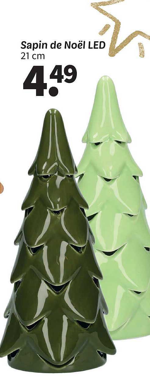 Sapin de Noël LED 21 cm