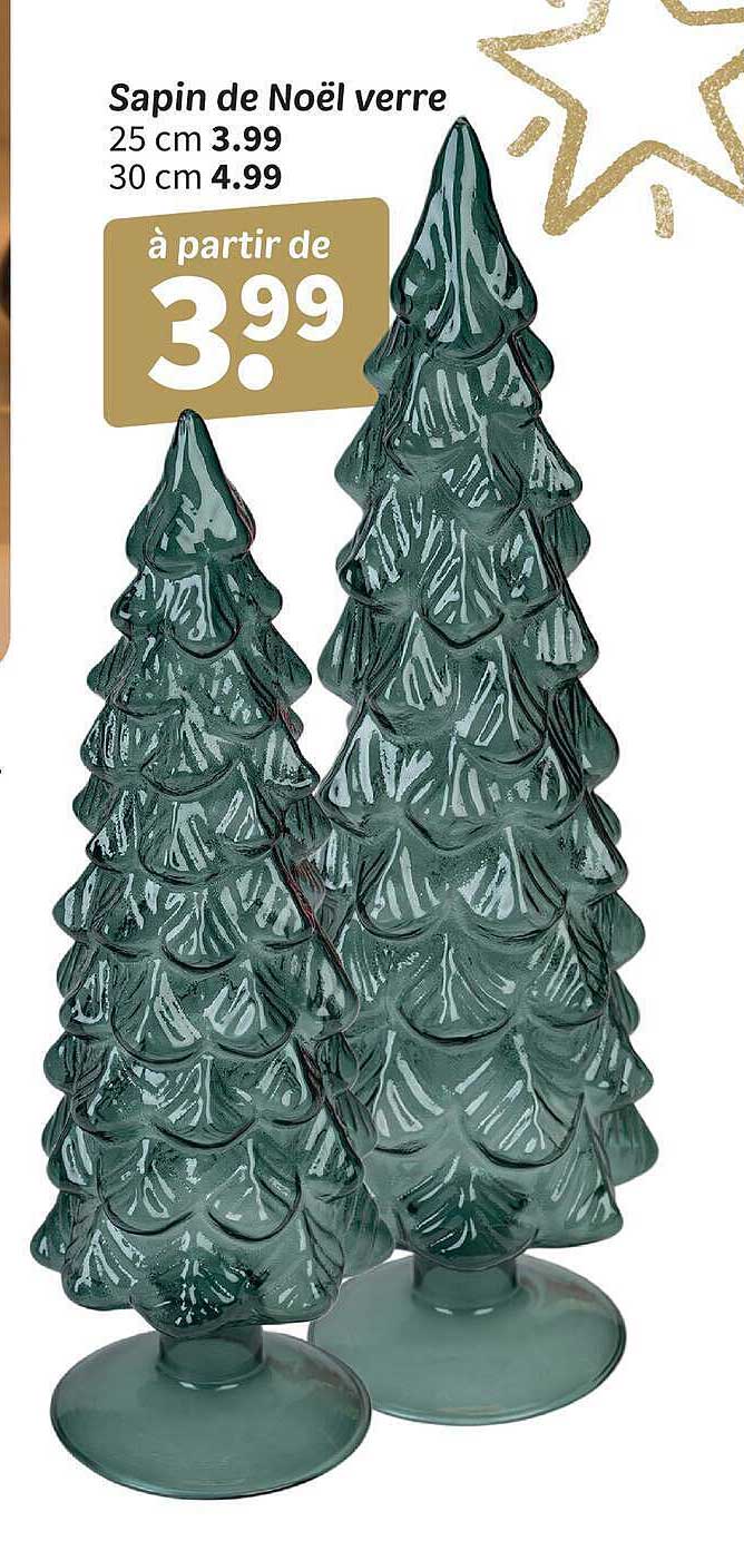 Sapin de Noël verre