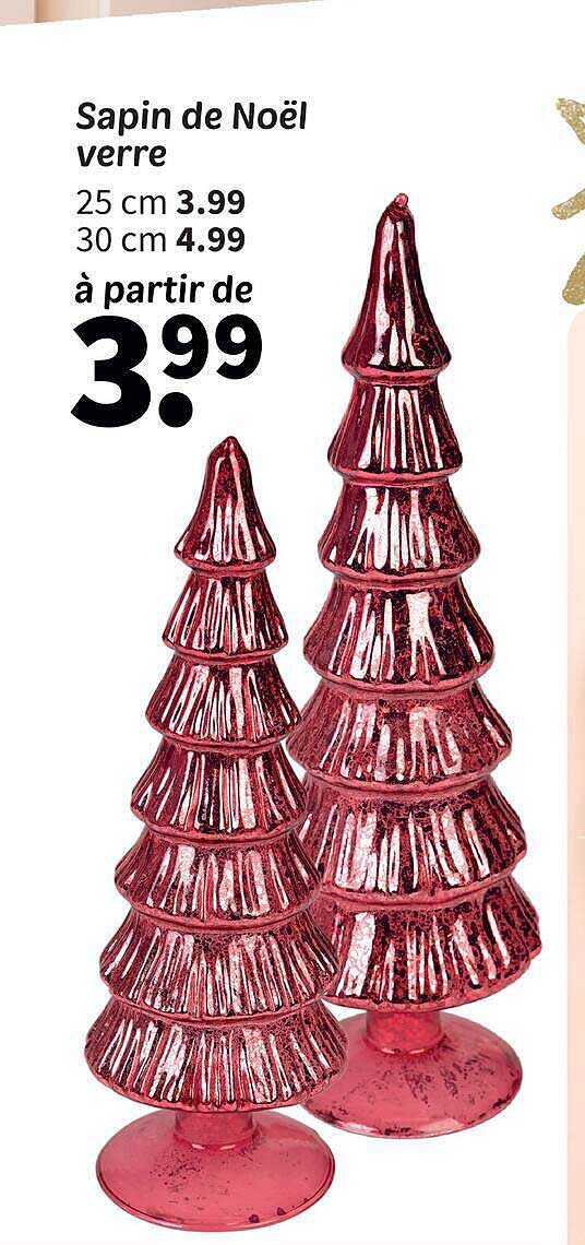 Sapin de Noël verre