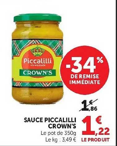 SAUCE PICCALILLI CROWN'S