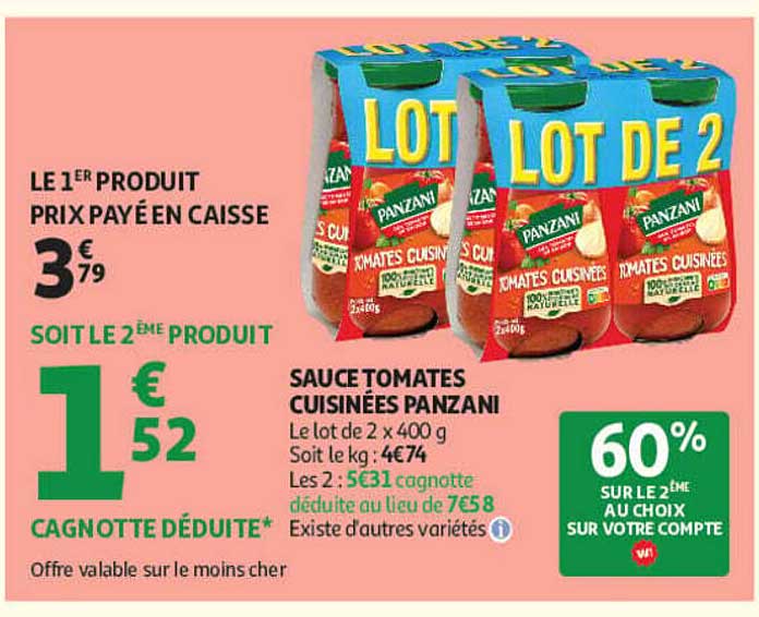 SAUCETOMATES CUISINÉES PANZANI