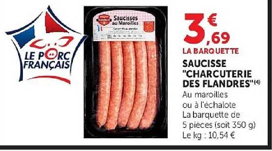 SAUCISSE "CHARCUTERIE DES FLANDRES"