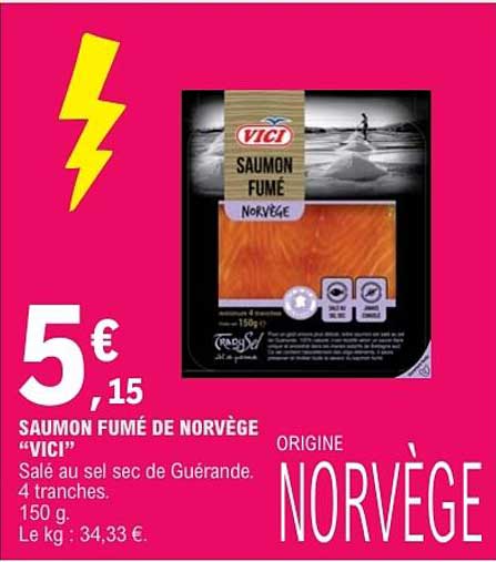 SAUMON FUMÉ DE NORVÈGE “VICI”