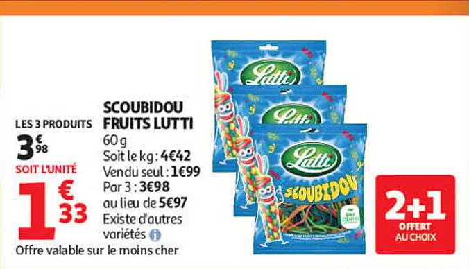 SCOUBIDOU FRUITS LUTTI