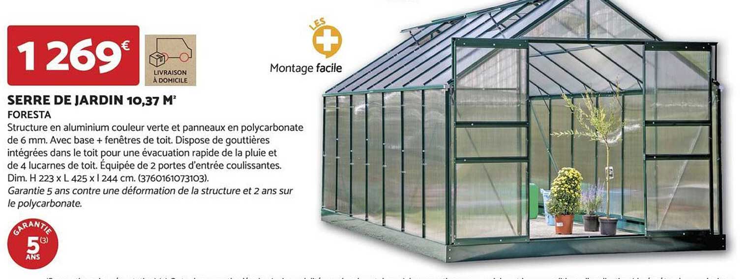 SERRE DE JARDIN 10,37 M²