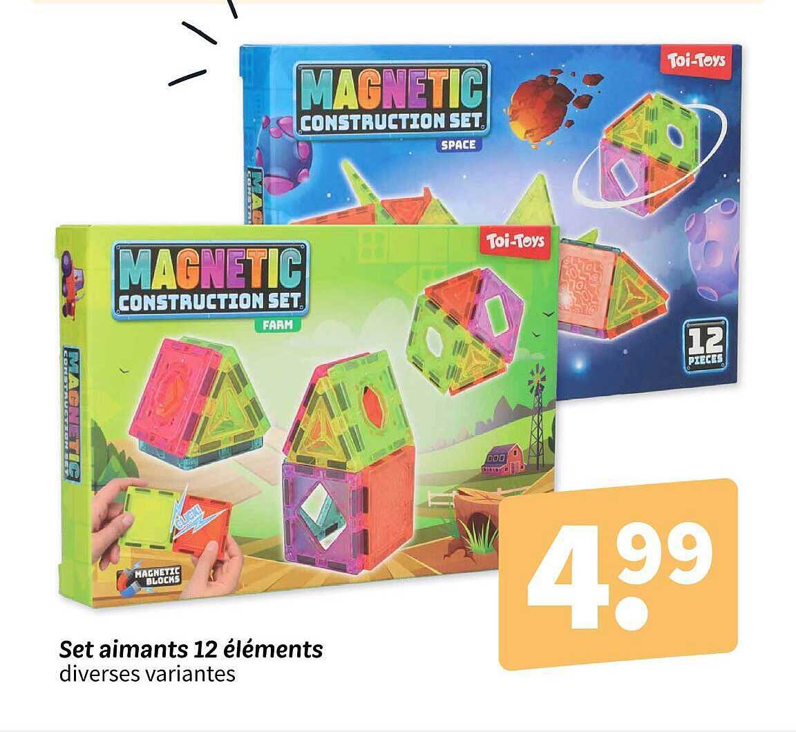 Set aimants 12 éléments