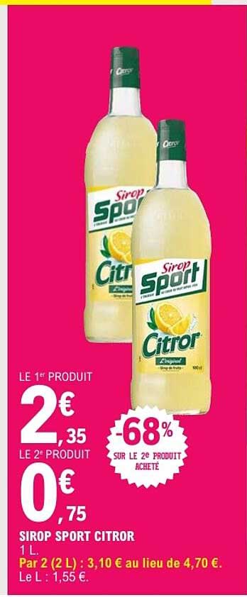 SIROP SPORT CITROR 1 L.